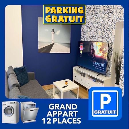 24 Chic & Cosy Grand Appart 88M2 Parking Gratuit Hypercentre Netflix Saint-Etienne  Exterior foto