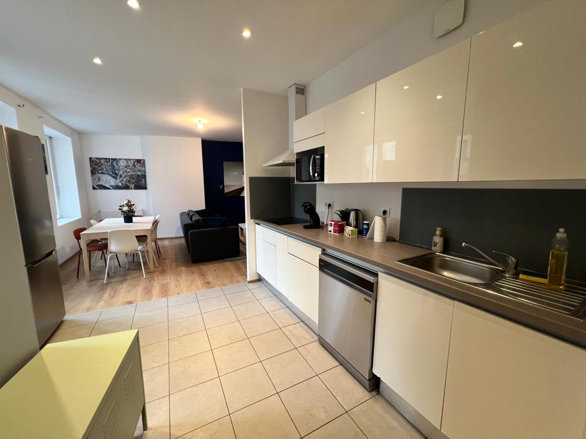 24 Chic & Cosy Grand Appart 88M2 Parking Gratuit Hypercentre Netflix Saint-Etienne  Exterior foto